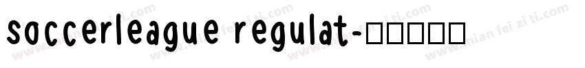 soccerleague regulat字体转换